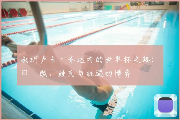 剖析卢卡·齐达内的世界杯之路：天赋、姓氏与机遇的博弈
