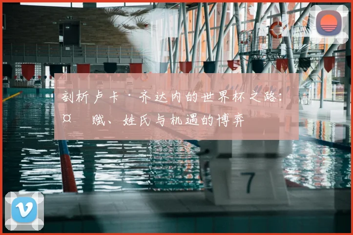 剖析卢卡·齐达内的世界杯之路：天赋、姓氏与机遇的博弈