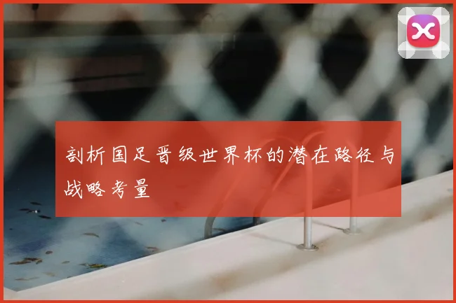 剖析国足晋级世界杯的潜在路径与战略考量